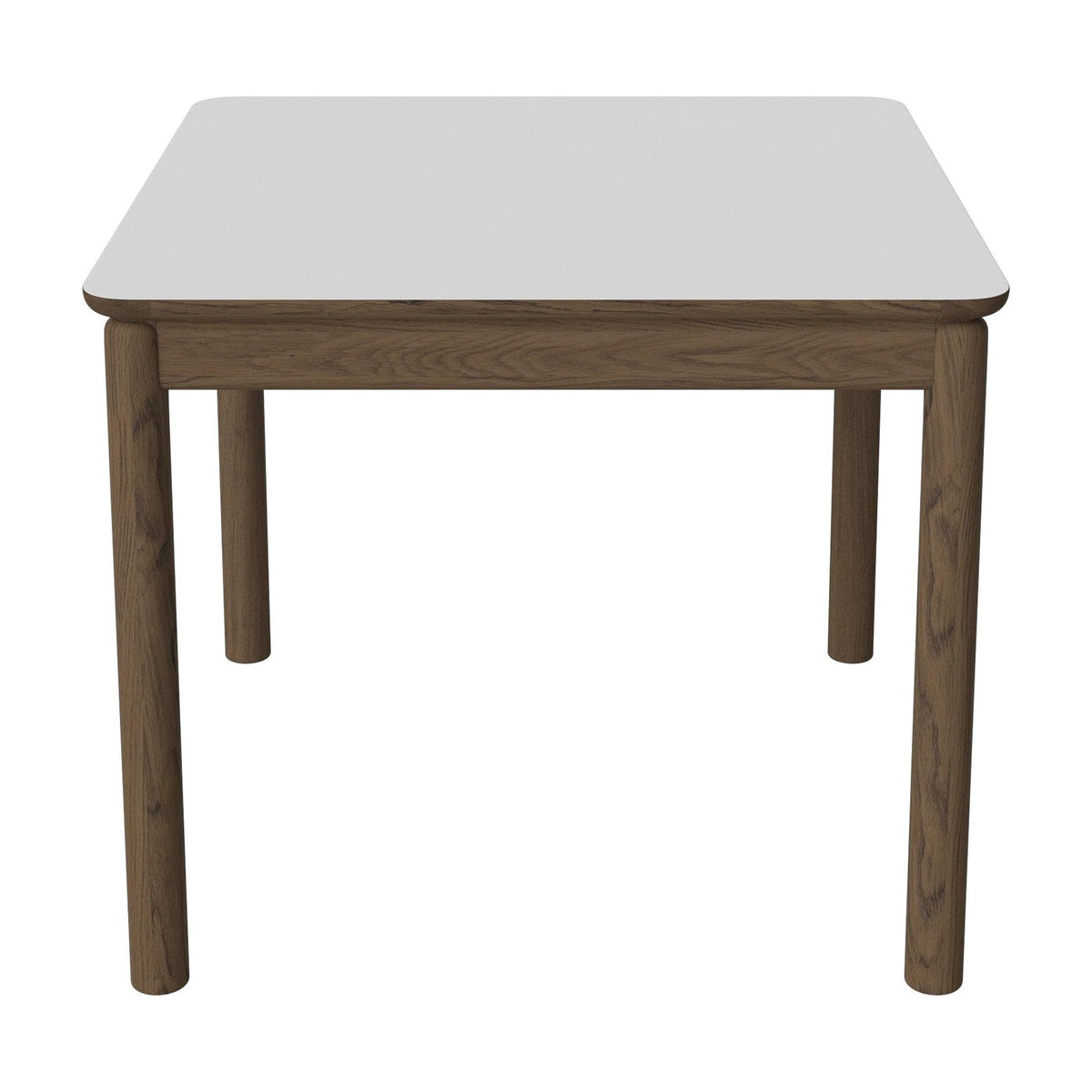 Bolia Ronya vierkante eettafel 90x90 cm wit fenix-laminaat, donker geolied eiken, 03-135-22_00028