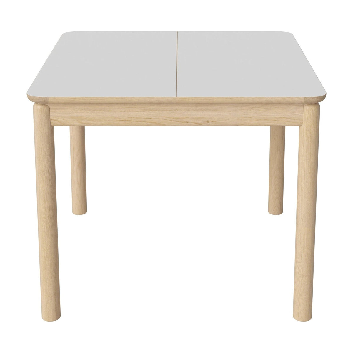 Bolia Ronya vierkante uitschuifbare eettafel 90x90 cm wit fenix-laminaat, wit gepigmenteerd geolied eiken, 03-135-23_00006