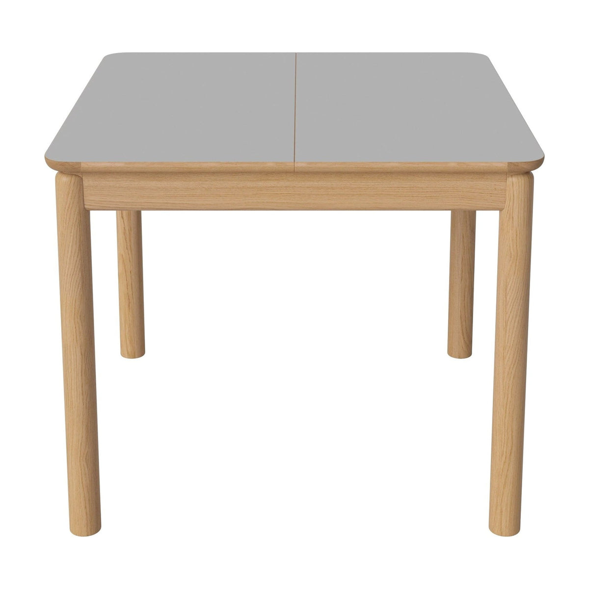 Bolia Ronya vierkante uitschuifbare eettafel 90x90 cm lichtgrijs fenix-laminaat, geolied eiken, 03-135-23_00009
