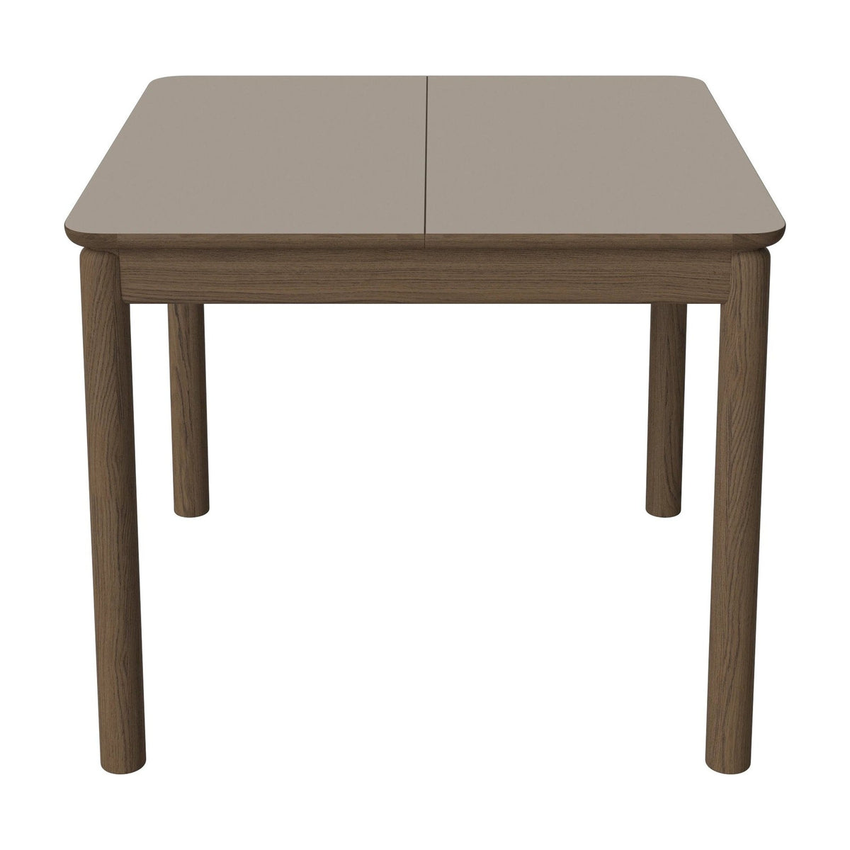 Bolia Ronya vierkante uitschuifbare eettafel 90x90 cm grijsbruin fenix-laminaat, donker geolied eiken, 03-135-23_00011