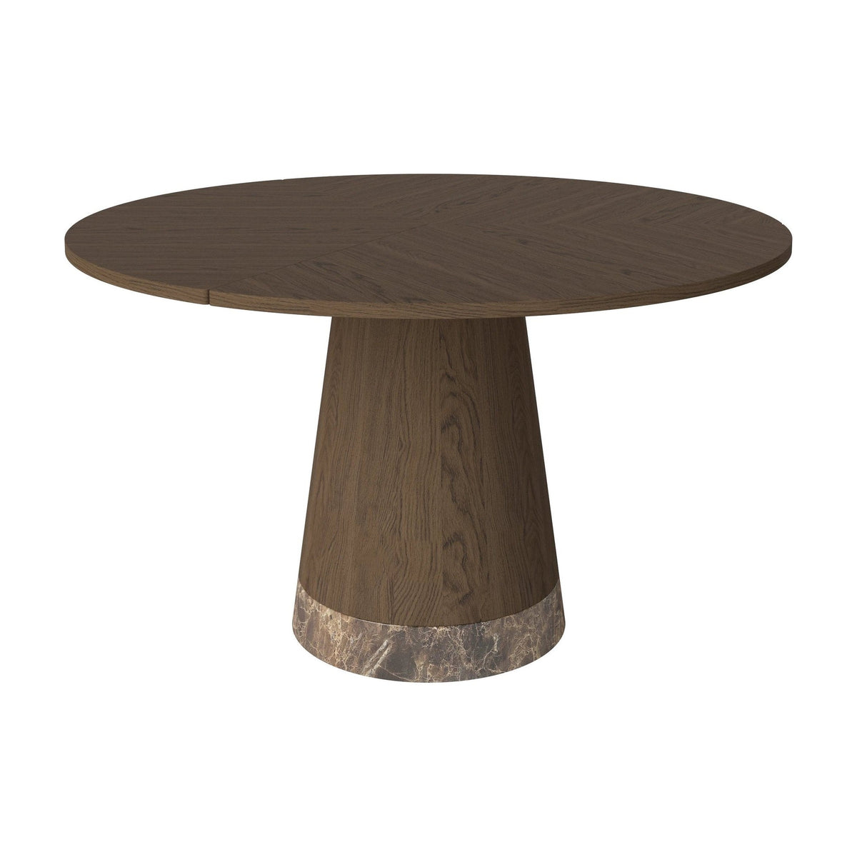 Bolia Piro eettafel Ø125 cm donker geolied eiken, donker geolied eiken, bruin marmer, 03-138-01_00007