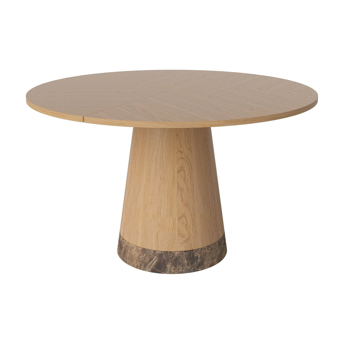Bolia Piro eettafel Ø125 cm geolied eiken, geolied eiken, bruin marmer, 03-138-01_00013