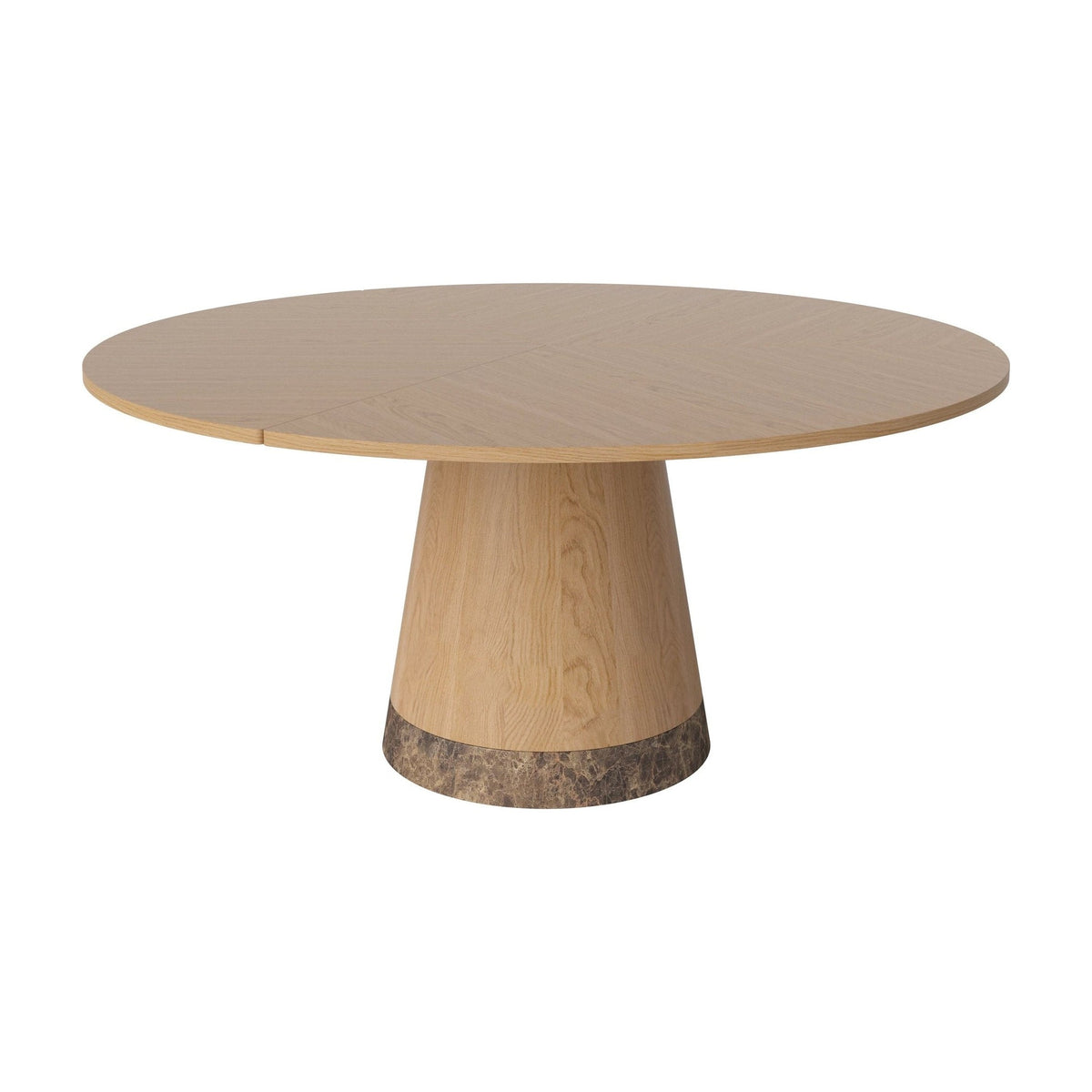 Bolia Piro eettafel Ø160 cm geolied eiken, geolied eiken, bruin marmer, 03-138-05_00010