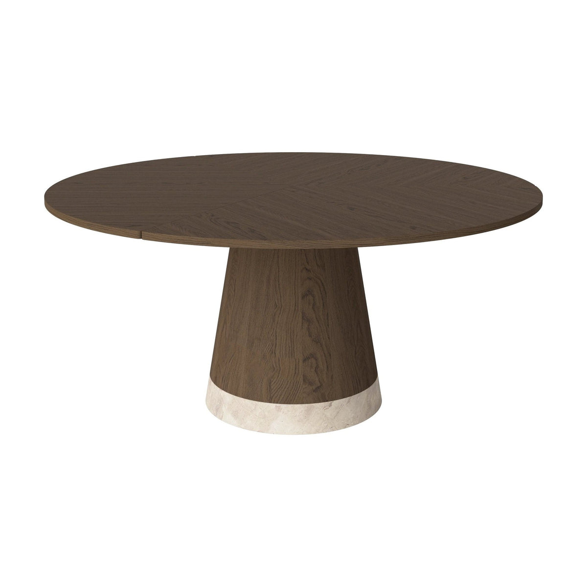 Bolia Piro eettafel Ø160 cm donker geolied eiken, donker geolied eiken, beige marmer, 03-138-05_00025