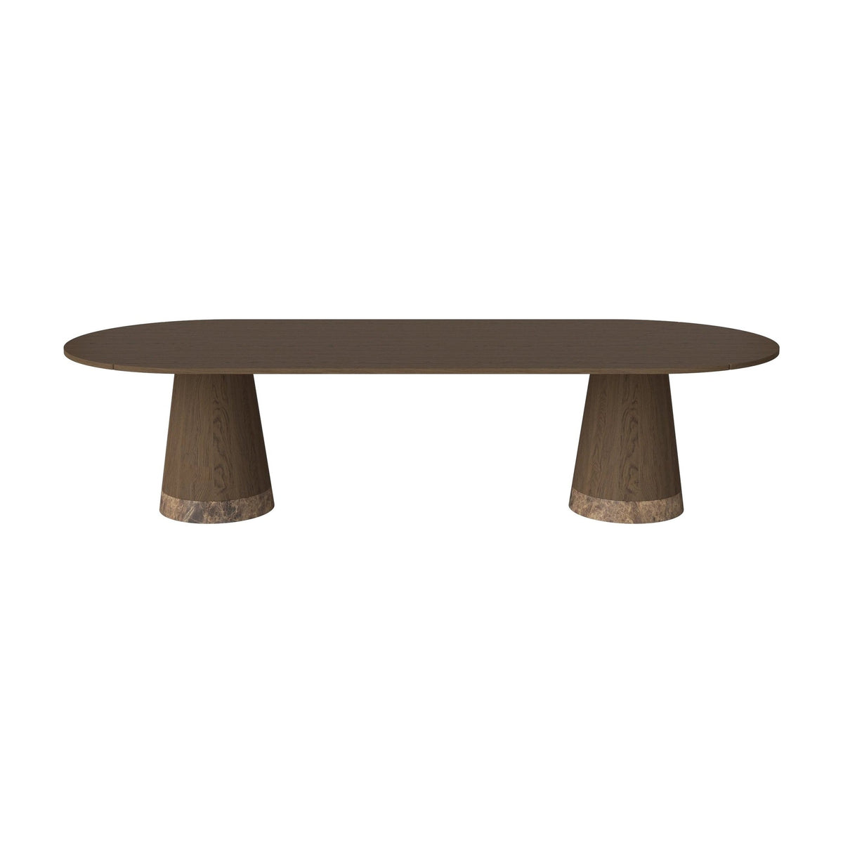Bolia Piro grote eettafel 305x125 cm donker geolied eiken, donker geolied eiken, bruin marmer, 03-138-10_00007