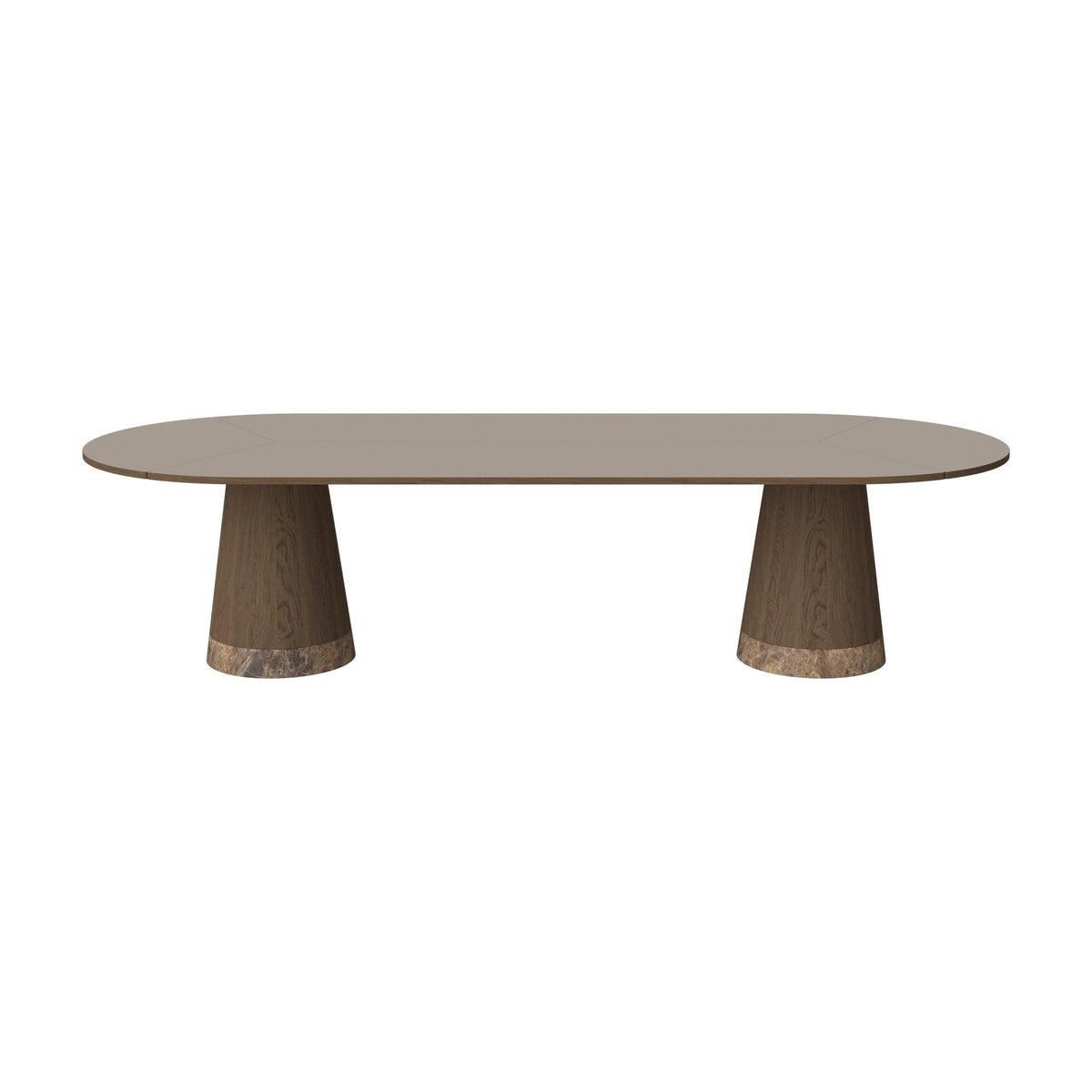 Bolia Piro grote eettafel 305x125 cm grijsbruin fenix-laminaat, donker geolied eiken, bruin marmer, 03-138-10_00008