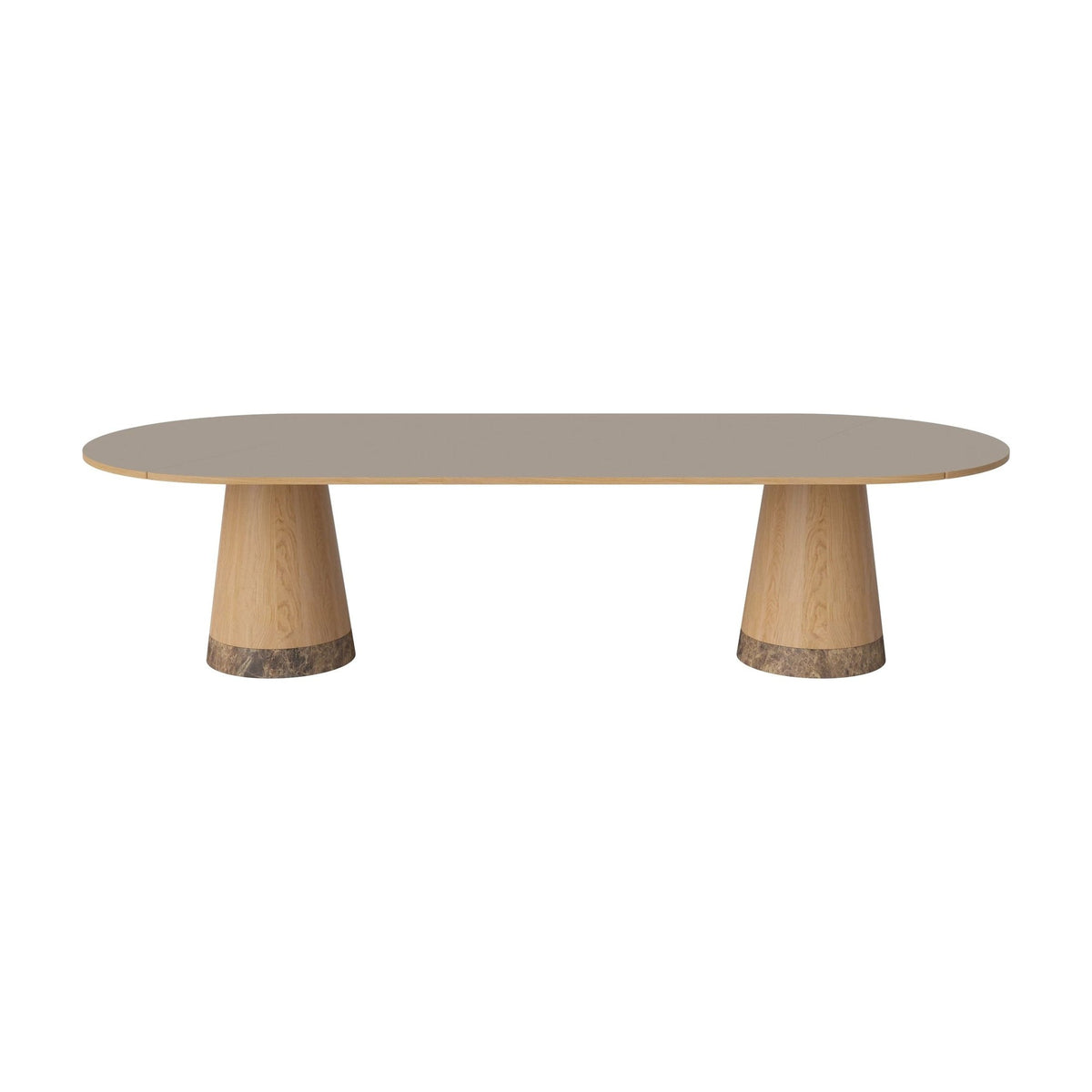 Bolia Piro grote eettafel 305x125 cm grijsbruin fenix-laminaat, geolied eiken, bruin marmer, 03-138-10_00017