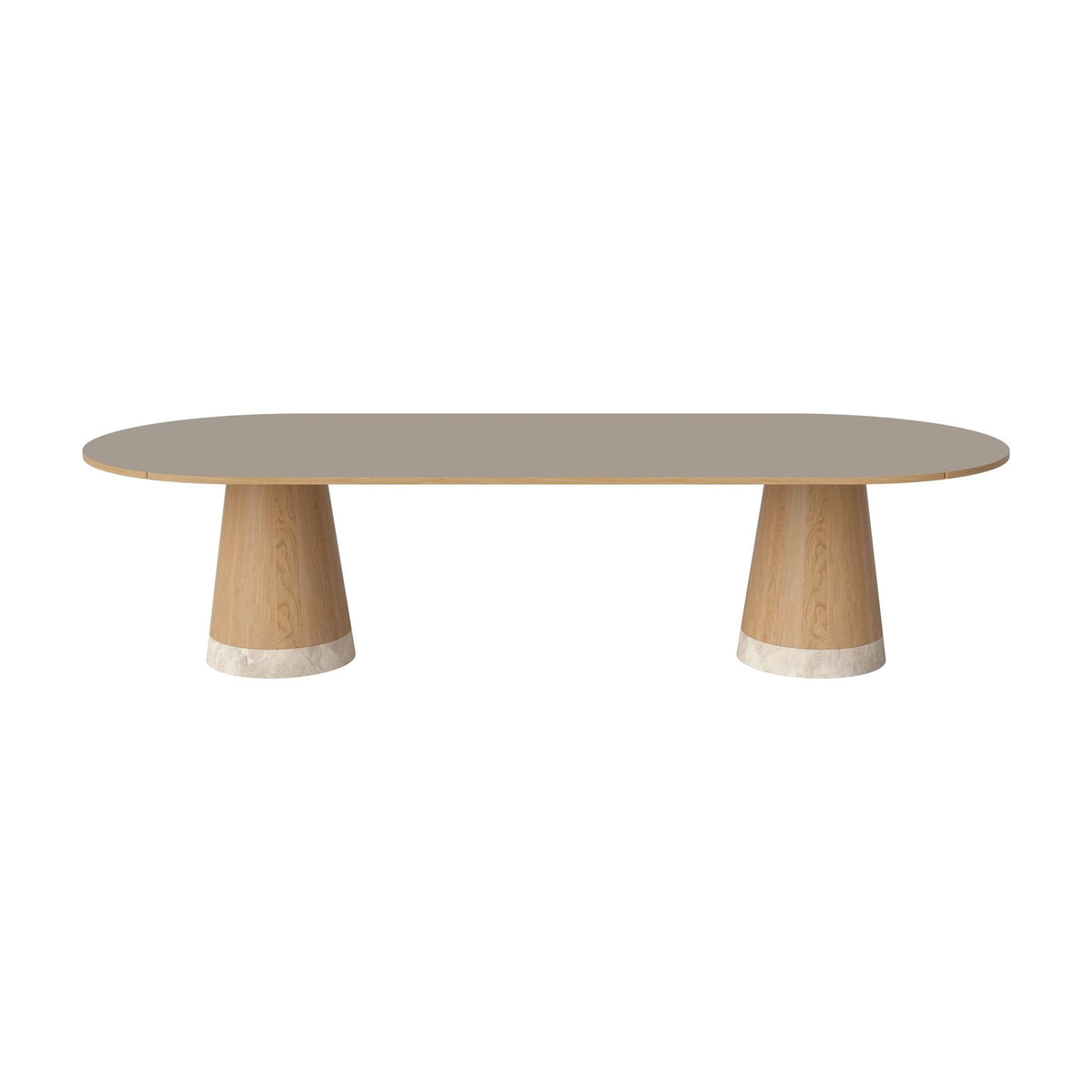 Bolia Piro grote eettafel 305x125 cm grijsbruin fenix-laminaat, geolied eiken, beige marmer, 03-138-10_00020
