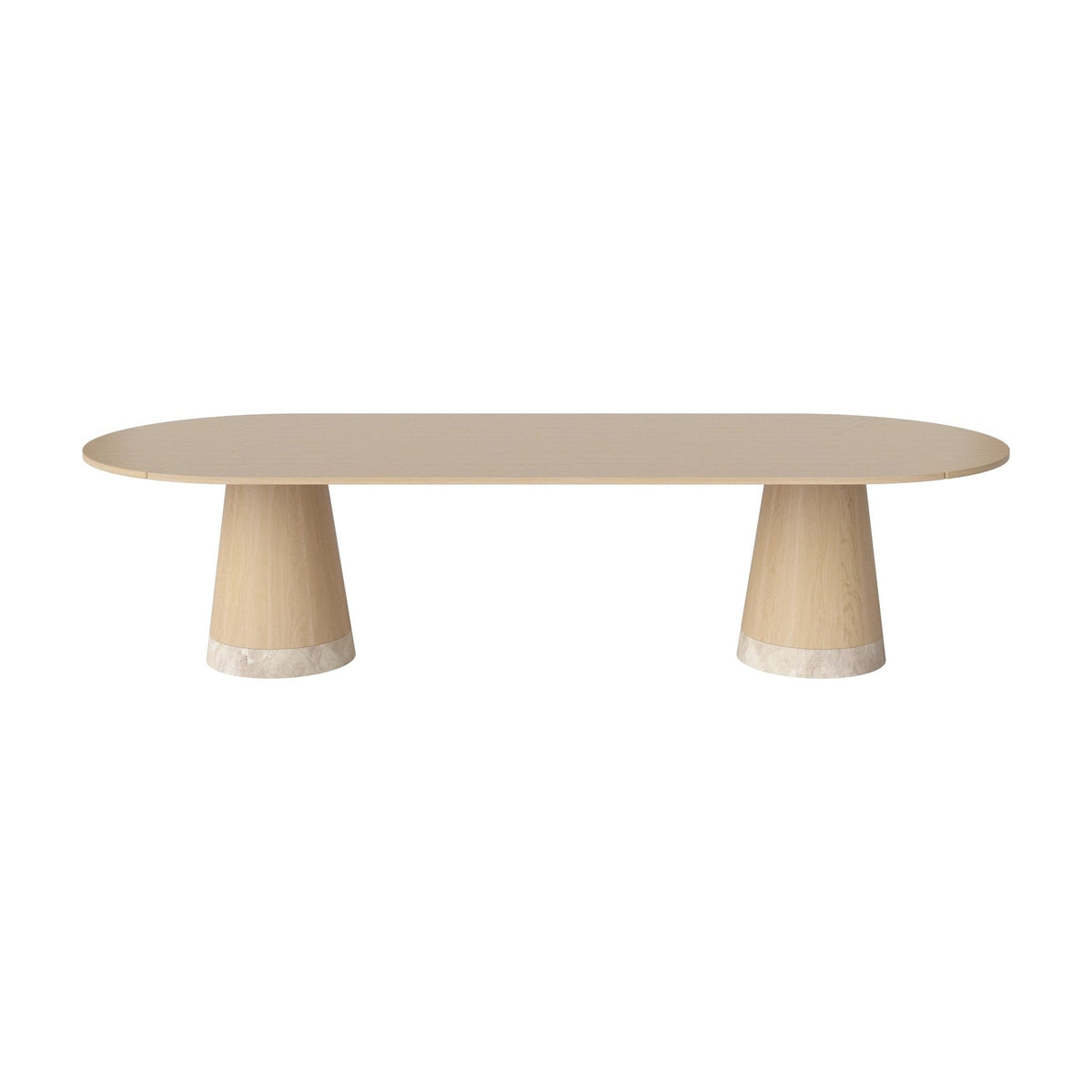 Bolia Piro grote eettafel 305x125 cm wit gepigmenteerd geolied eiken, wit gepigmenteerd geolied eiken, beige marmer, 03-138-10_00022