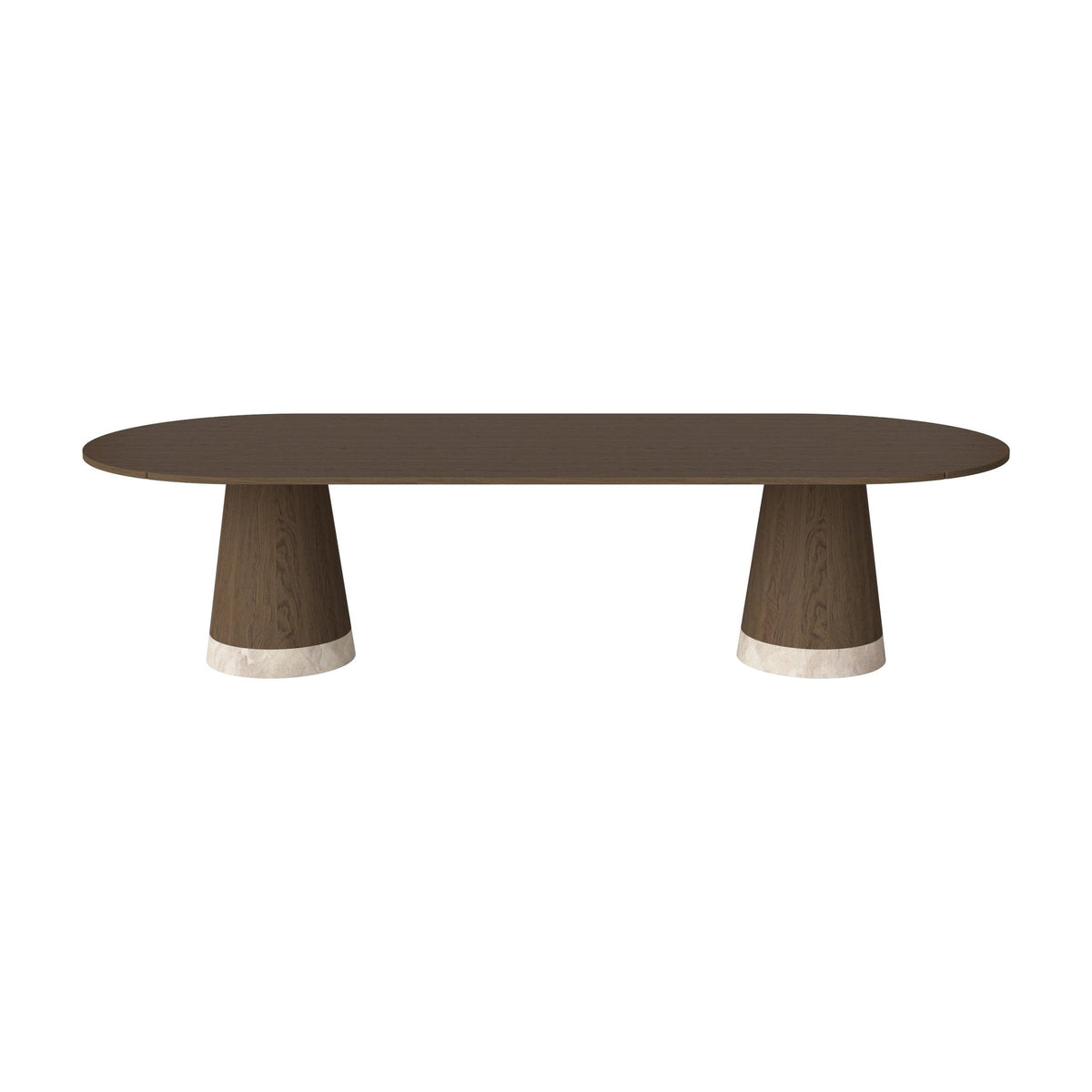 Bolia Piro grote eettafel 305x125 cm donker geolied eiken, donker geolied eiken, beige marmer, 03-138-10_00025