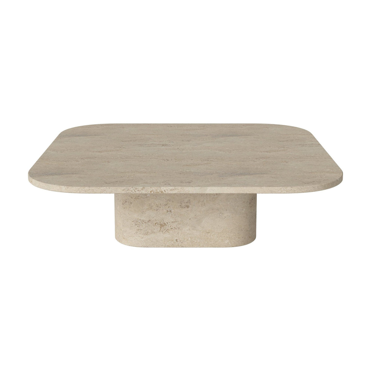 Bolia Eida salontafel vierkant 100x100 cm zandkleurig travertijn, 28 cm, 03-139-06_00002