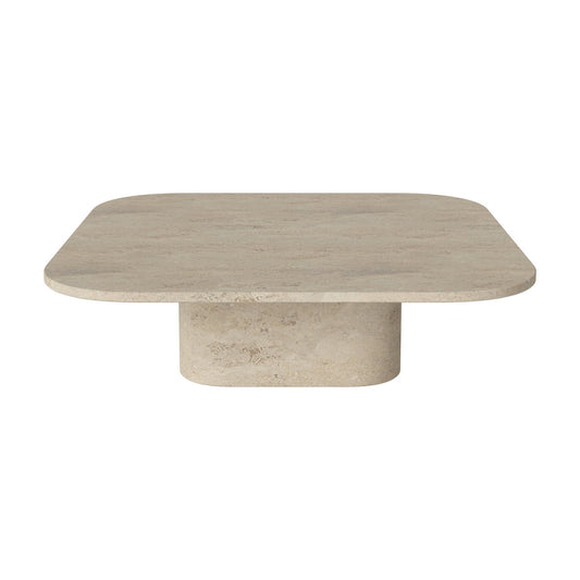 Bolia Eida salontafel vierkant 100x100 cm zandkleurig travertijn, 28 cm, 03-139-06_00002