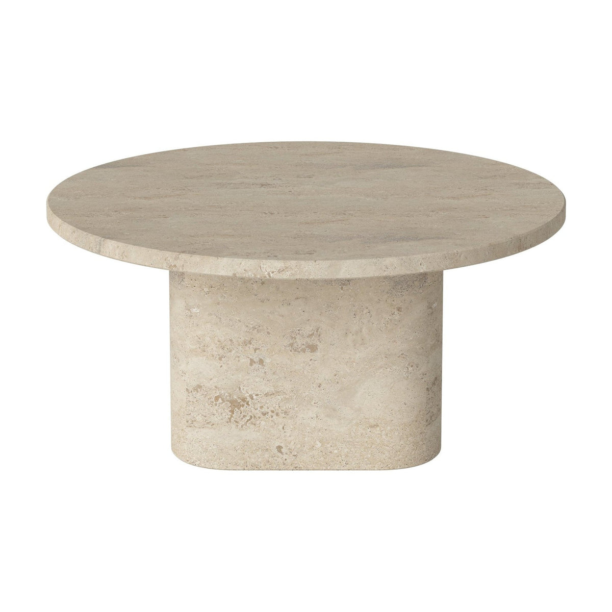 Bolia Eida salontafel rond Ø60 cm zandkleurig travertijn, 28 cm, 03-139-11_00001