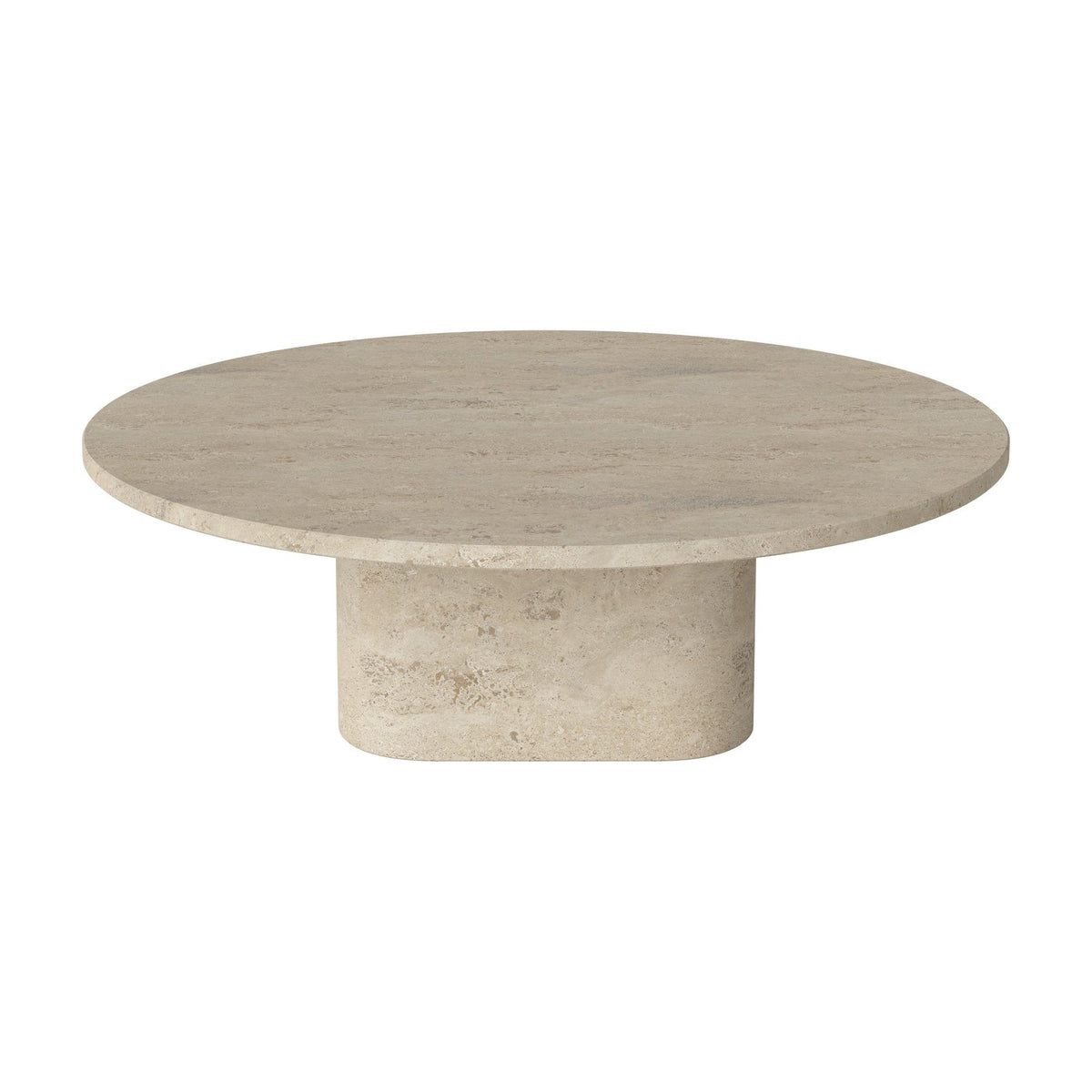 Bolia Eida salontafel rond Ø90 cm zandkleurig travertijn, 28 cm, 03-139-11_00005