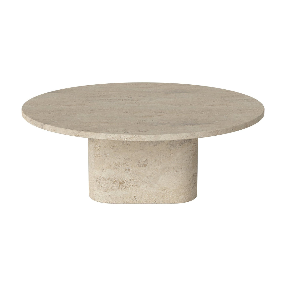 Bolia Eida salontafel rond Ø90 cm zandkleurig travertijn, 32 cm, 03-139-11_00006