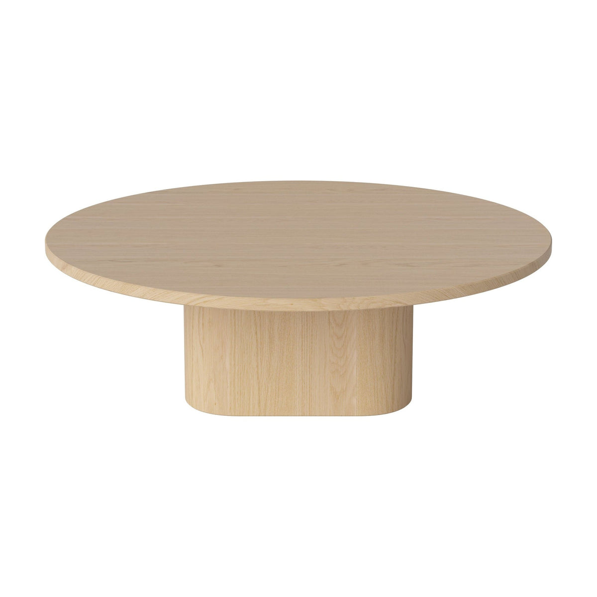 Bolia Eida houten salontafel rond Ø90 cm wit gepigmenteerd geolied eiken, 28 cm, 03-139-15_00003
