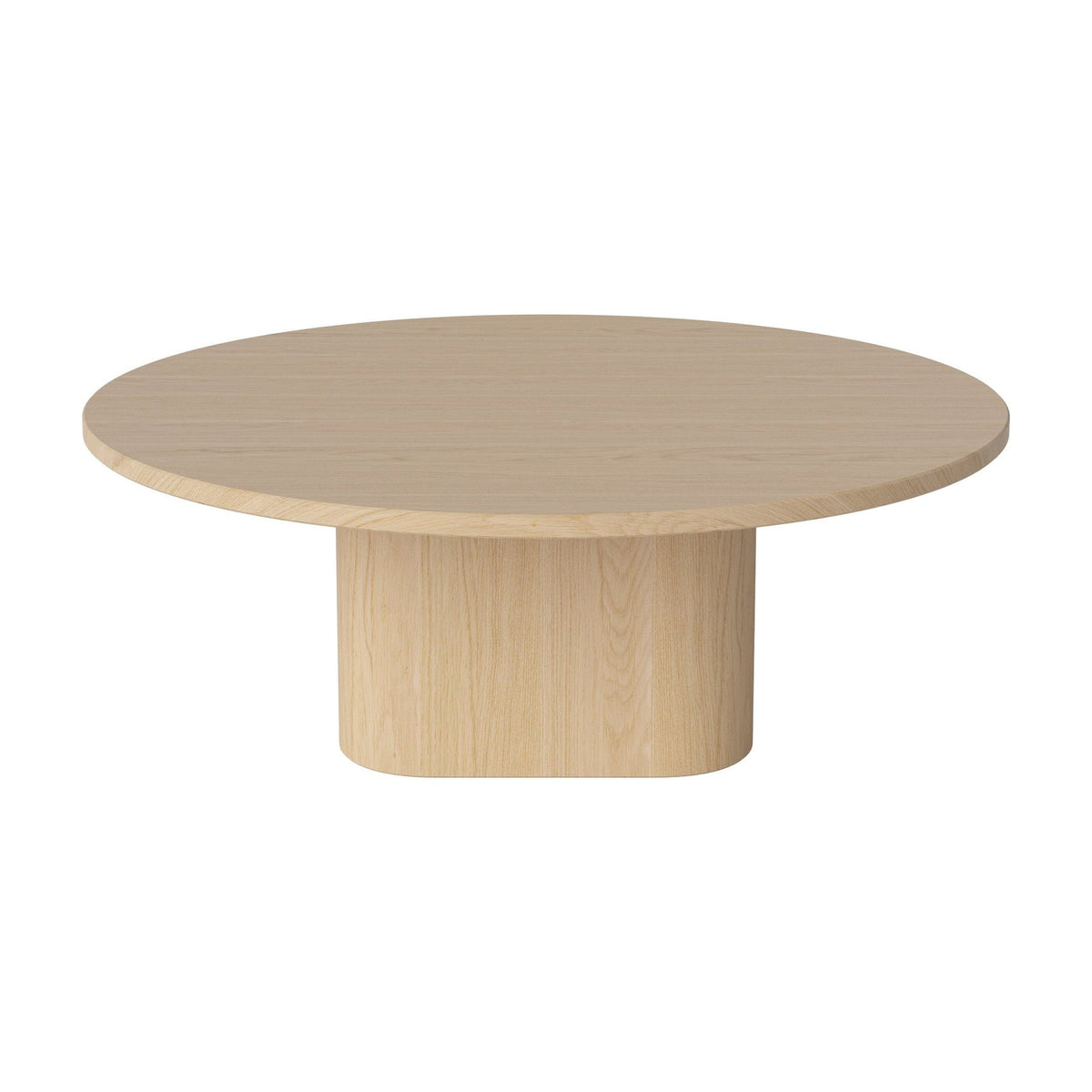 Bolia Eida houten salontafel rond Ø90 cm wit gepigmenteerd geolied eiken, 32 cm, 03-139-15_00004