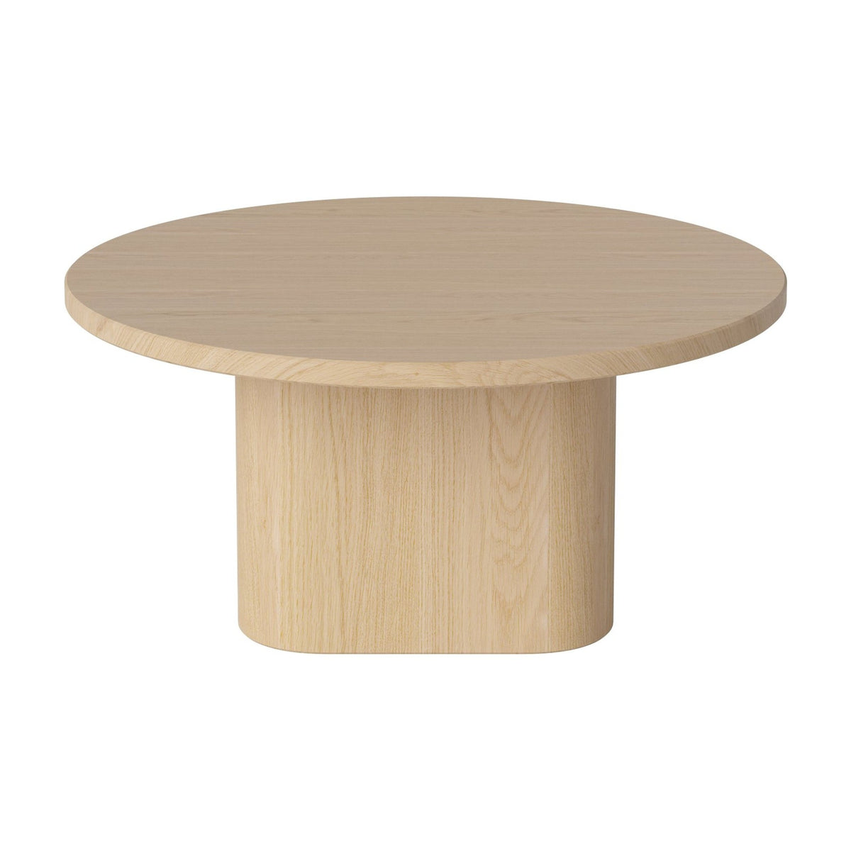 Bolia Eida houten salontafel rond Ø60 cm wit gepigmenteerd geolied eiken, 28 cm, 03-139-15_00009