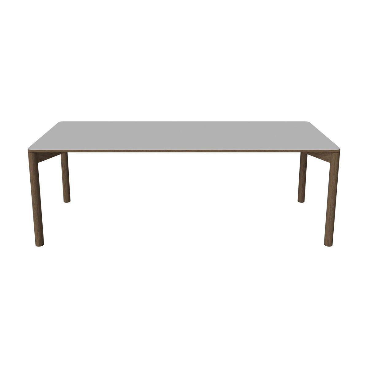 Bolia Pana uitschuifbare eettafel 220x90 cm lichtgrijs fenix-laminaat, donker geolied eiken, 03-140-25_00024