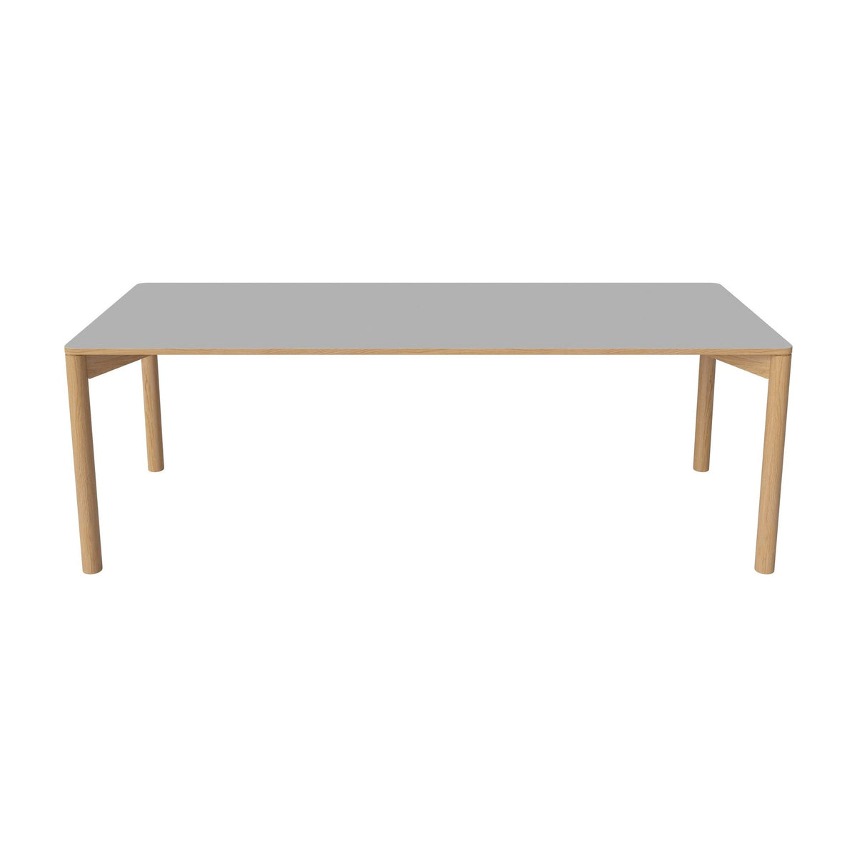 Bolia Pana uitschuifbare eettafel 220x90 cm lichtgrijs fenix-laminaat, geolied eiken, 03-140-25_00092