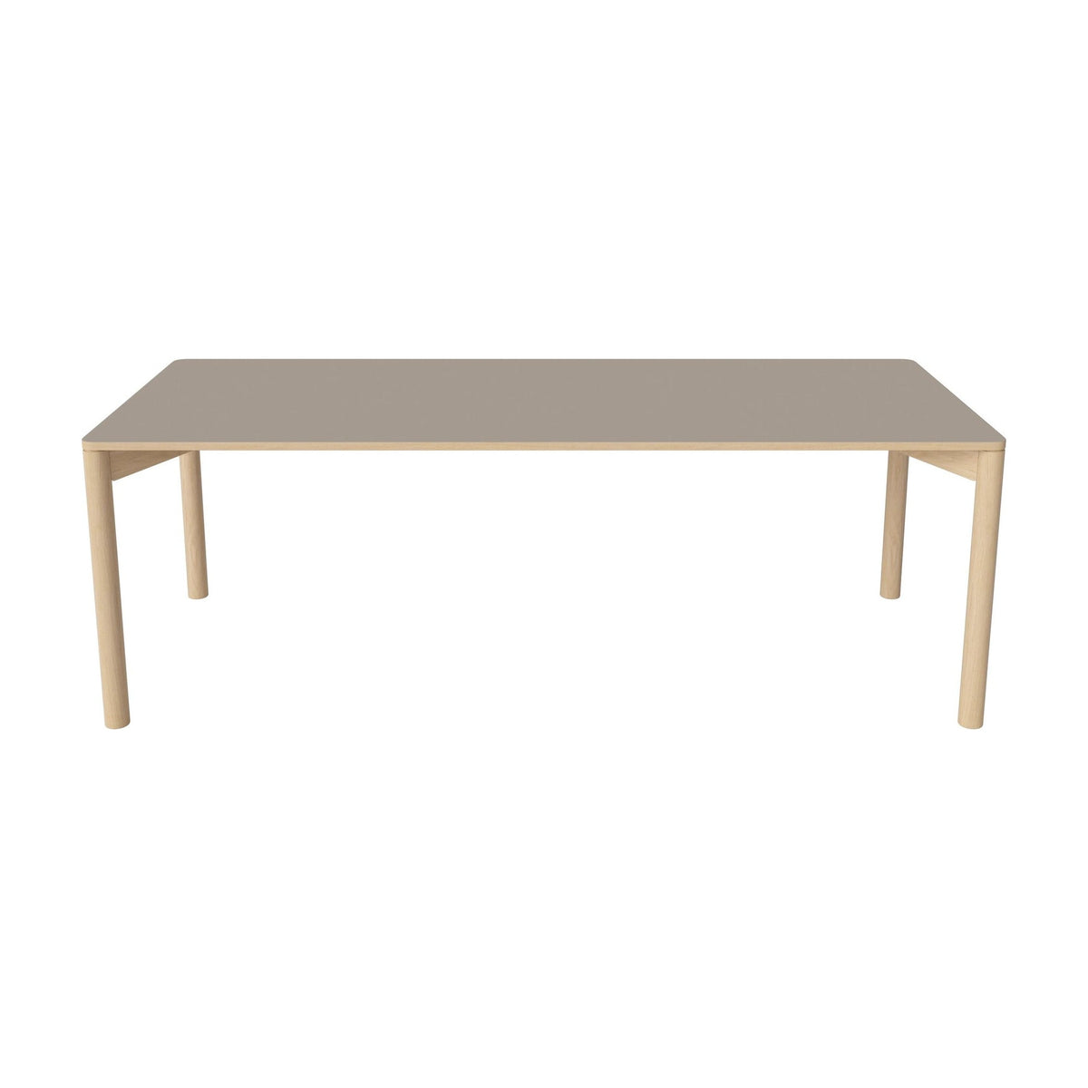 Bolia Pana uitschuifbare eettafel 220x90 cm grijsbruin fenix-laminaat, wit gepigmenteerd geolied eiken, 03-140-25_00095