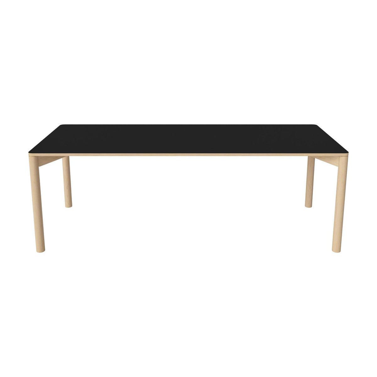 Bolia Pana uitschuifbare eettafel 220x90 cm zwart fenix-laminaat, wit gepigmenteerd geolied eiken, 03-140-25_00098