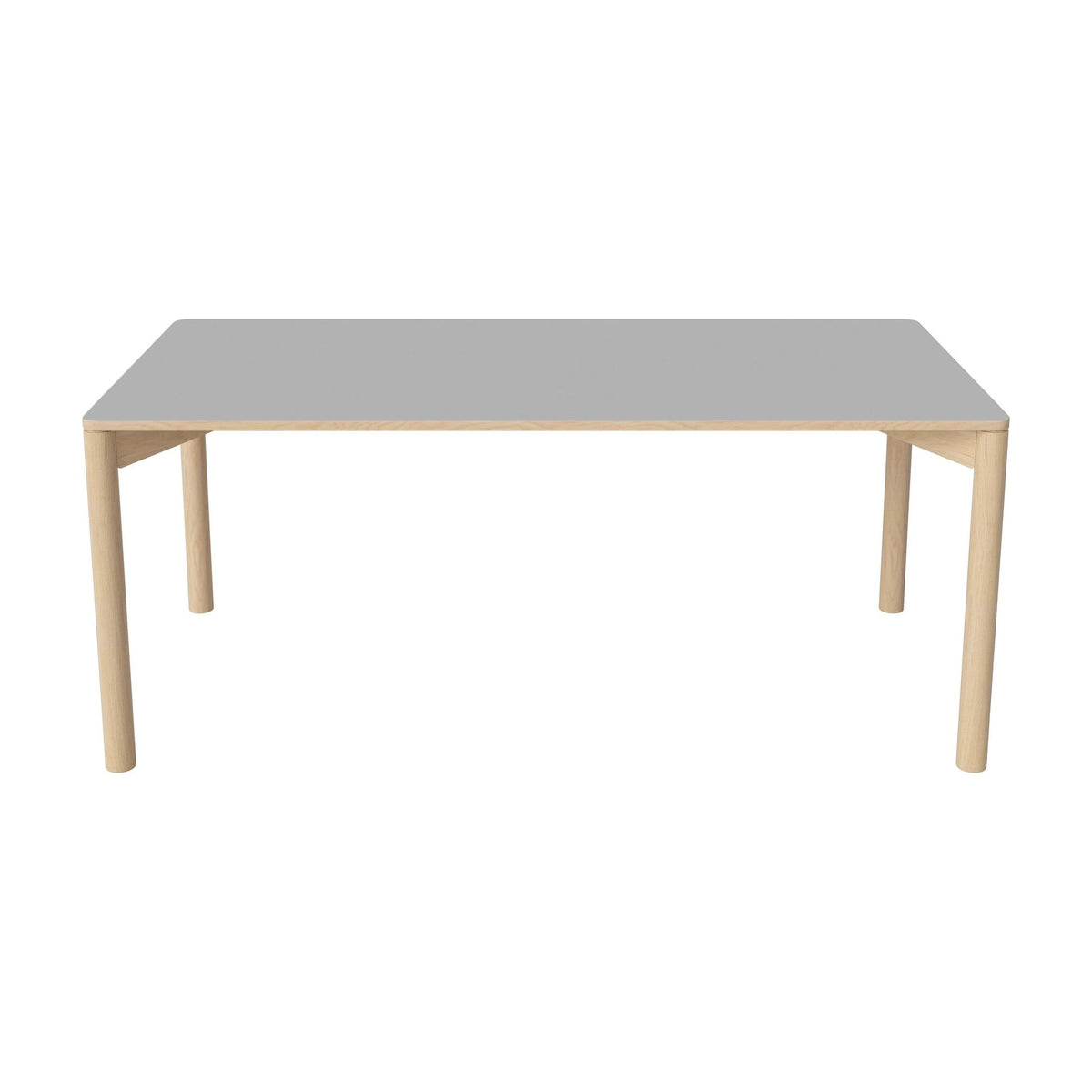 Bolia Pana eettafel 180x90 cm lichtgrijs fenix-laminaat, wit gepigmenteerd geolied eiken, 03-140-26_00052