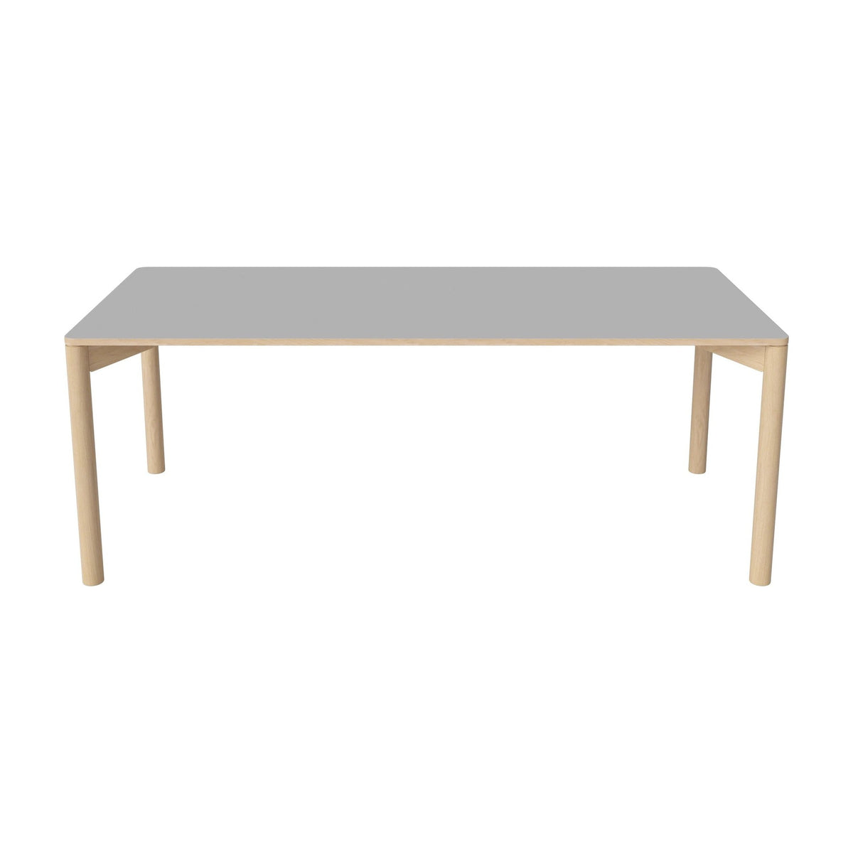 Bolia Pana eettafel 200x90 cm lichtgrijs fenix-laminaat, wit gepigmenteerd geolied eiken, 03-140-26_00060