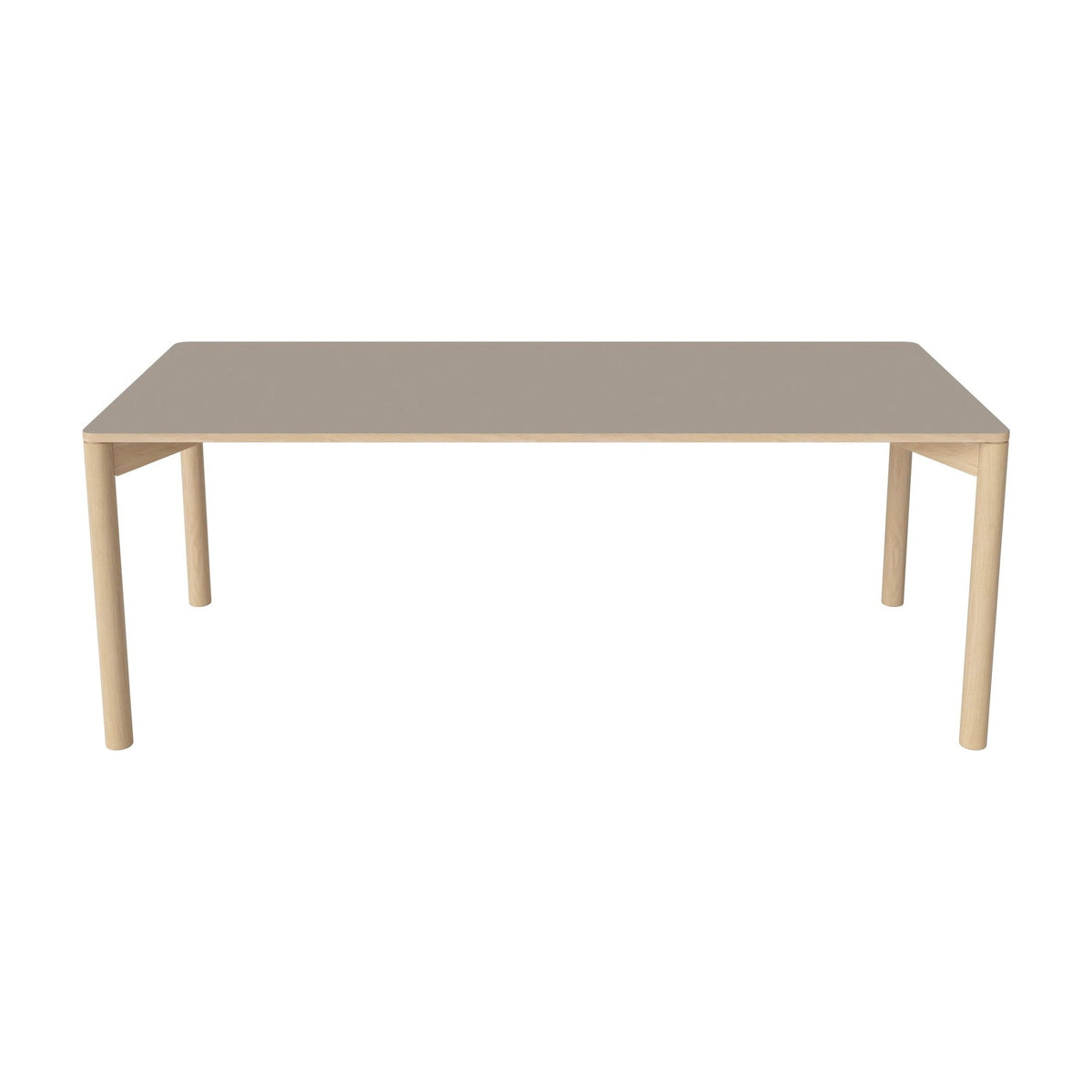 Bolia Pana eettafel 200x90 cm grijsbruin fenix-laminaat, wit gepigmenteerd geolied eiken, 03-140-26_00062