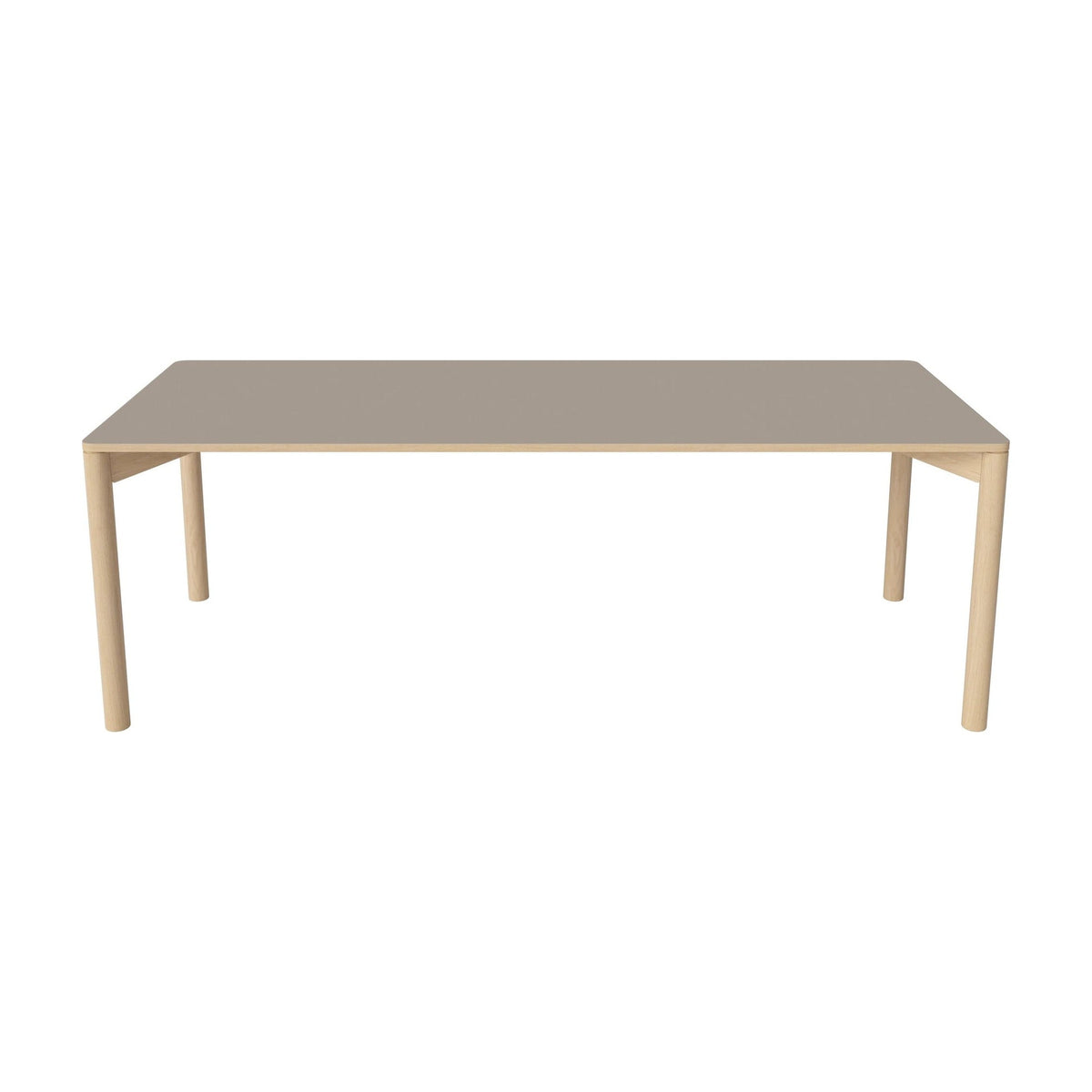 Bolia Pana eettafel 220x90 cm grijsbruin fenix-laminaat, wit gepigmenteerd geolied eiken, 03-140-26_00071