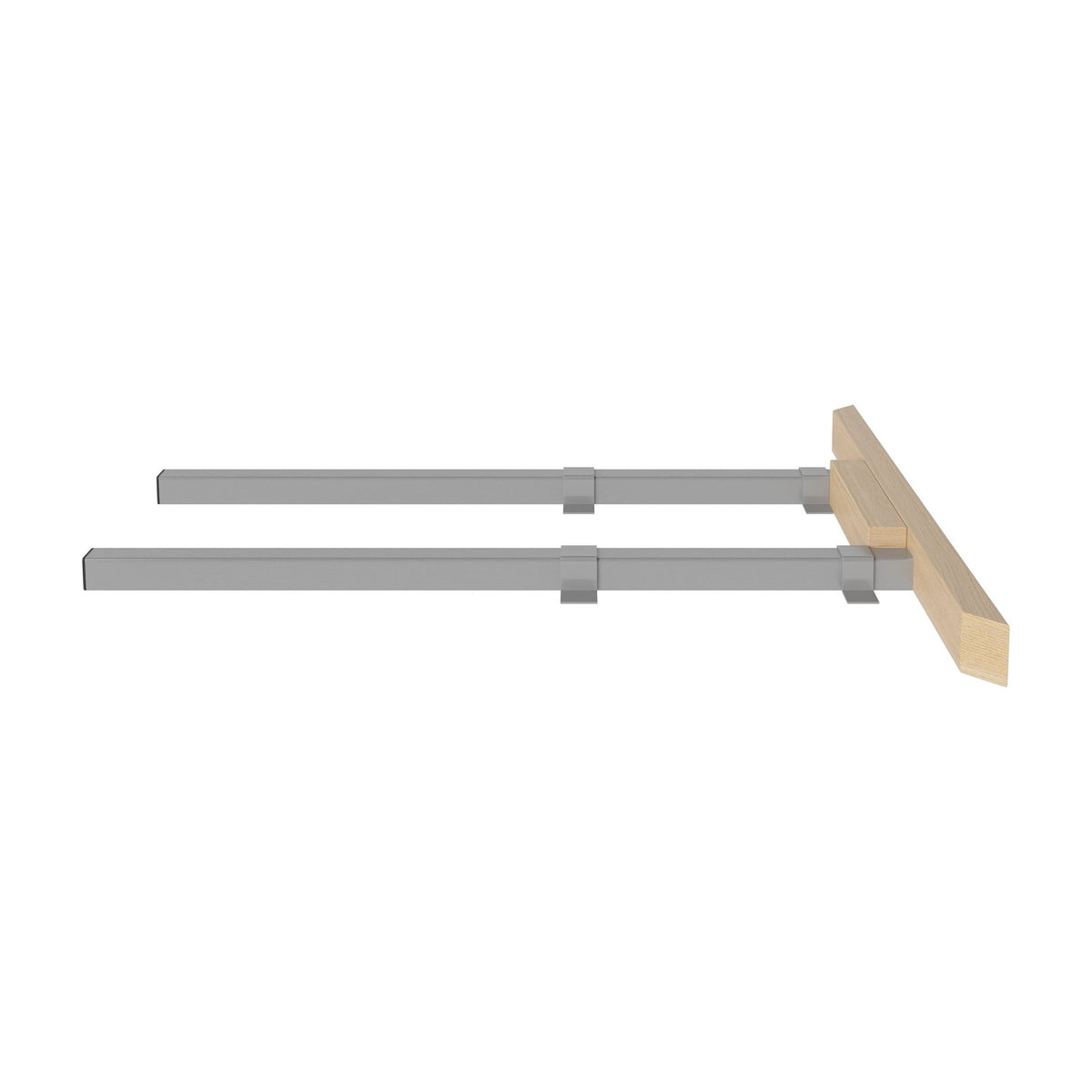 Bolia Pana uittrekrails set van 2 wit gepigmenteerd geolied eiken, 03-140-27_00002