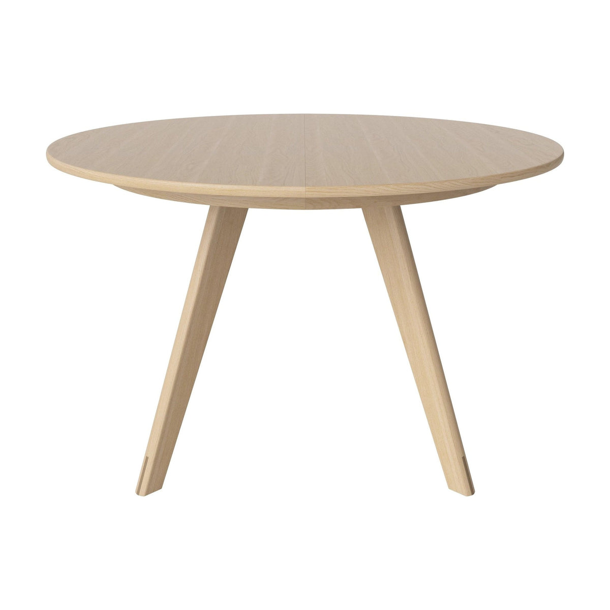Bolia Soft Mood uitschuifbare eettafel Ø122 cm wit gepigmenteerd geolied eiken, wit gepigmenteerd geolied eiken, 03-217-01_00012