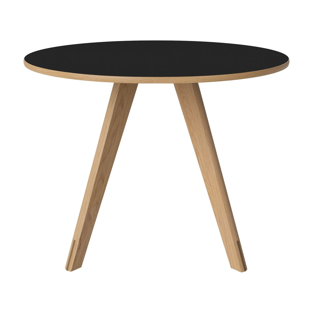 Bolia Soft Mood eettafel Ø100 cm zwart fenix-laminaat, geolied eiken, 03-217-05_00001