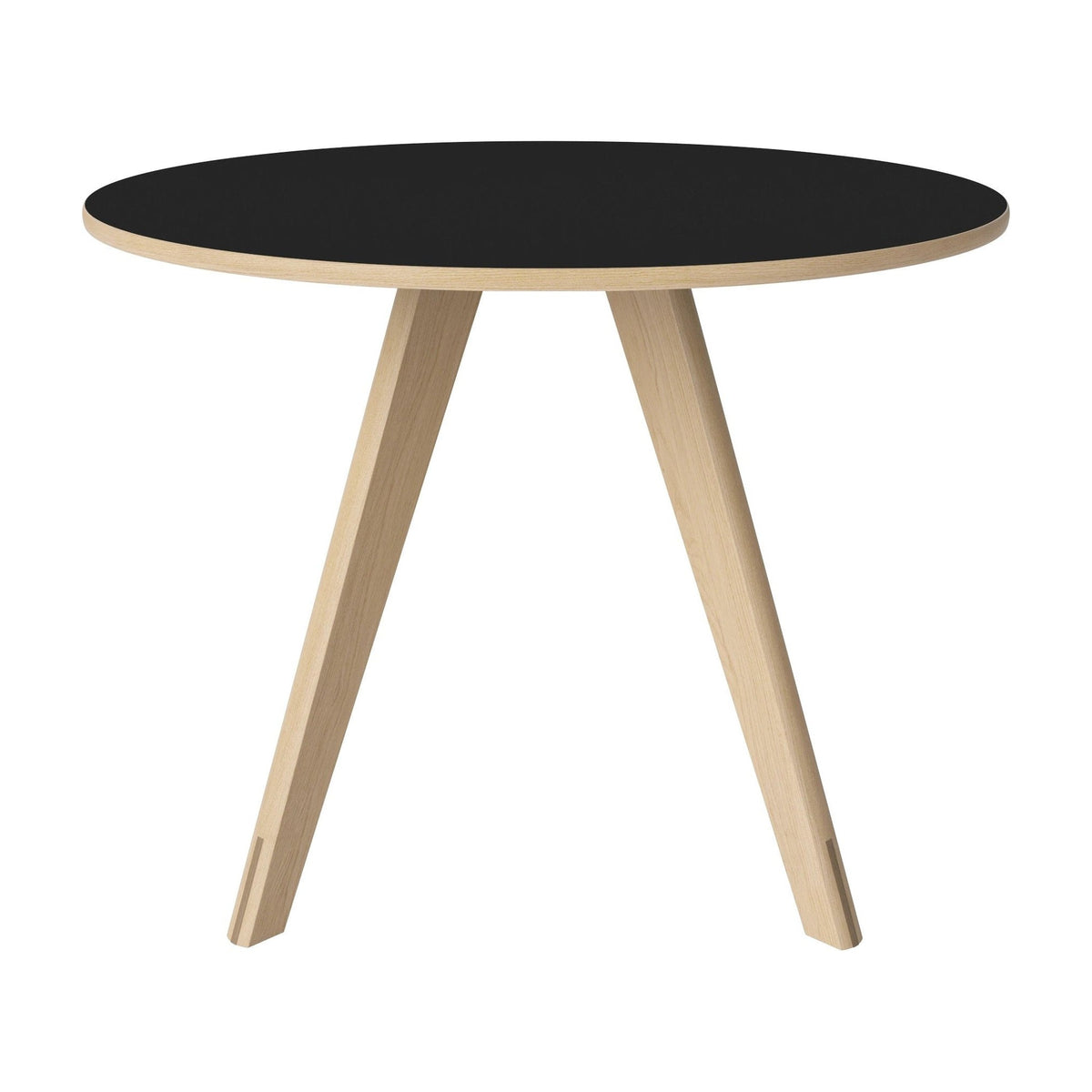 Bolia Soft Mood eettafel Ø100 cm zwart fenix-laminaat, wit gepigmenteerd geolied eiken, 03-217-05_00003