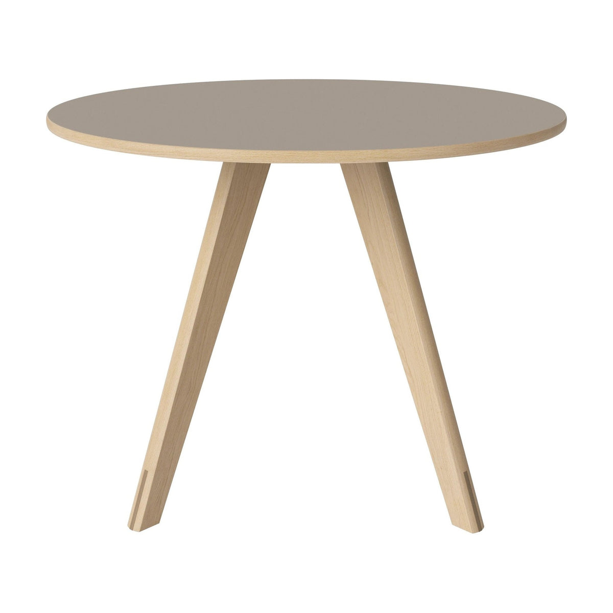 Bolia Soft Mood eettafel Ø100 cm grijsbruin fenix-laminaat, wit gepigmenteerd geolied eiken, 03-217-05_00015