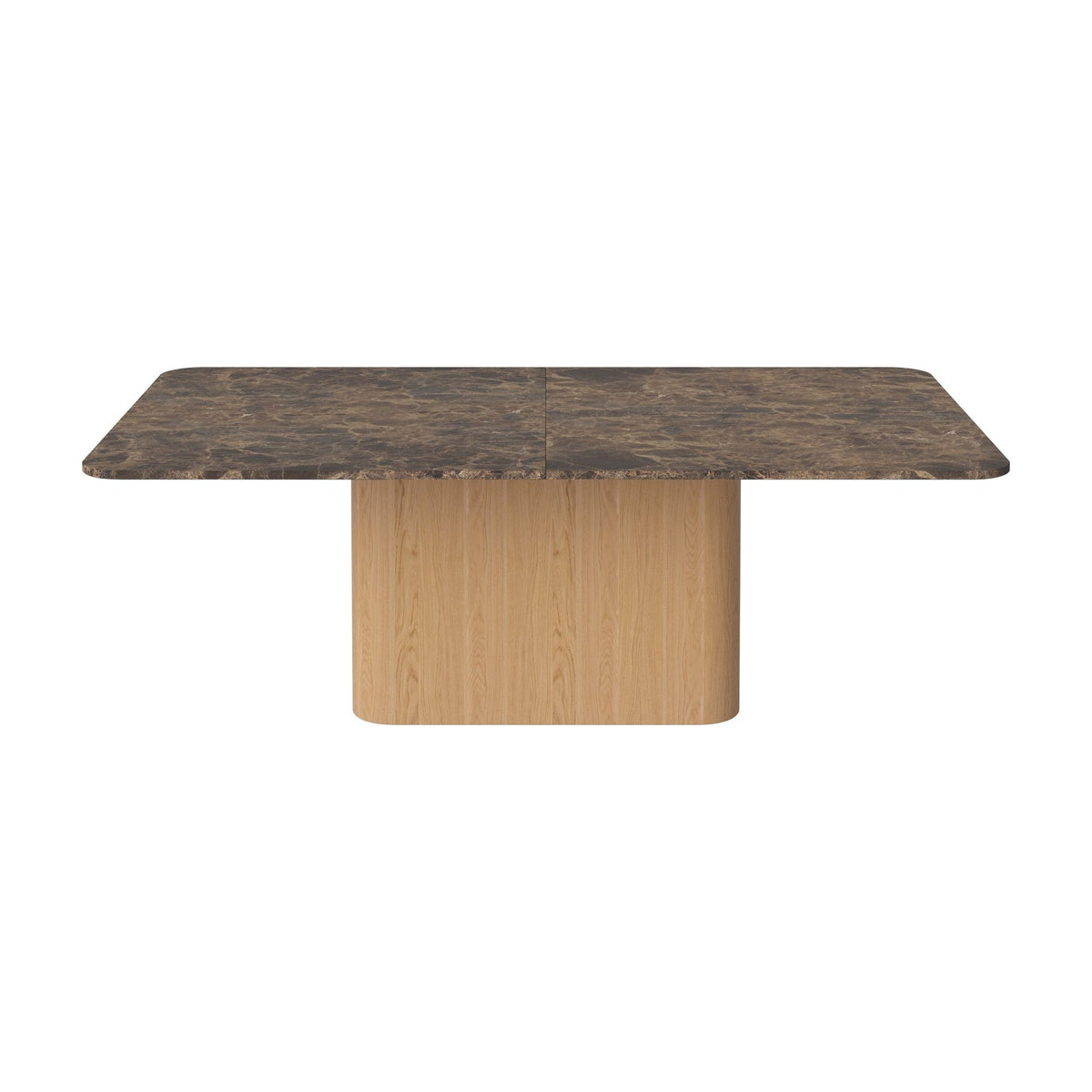 Bolia Eida eettafel stenen blad 220x120 cm bruin marmer, geolied eiken, 03-353-01_00001