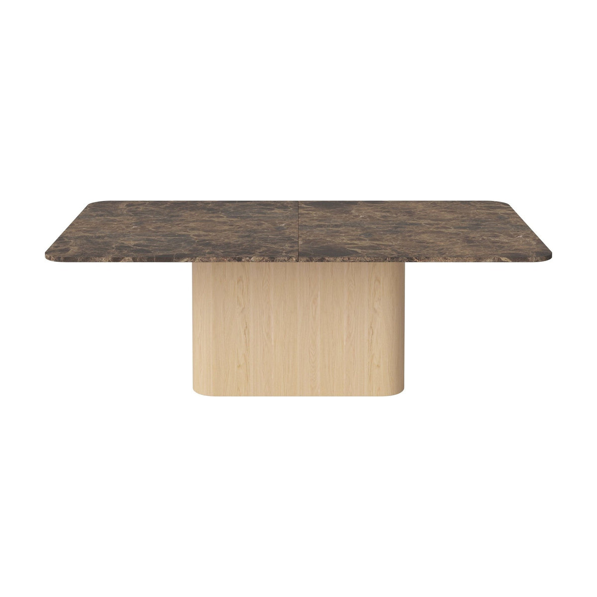 Bolia Eida eettafel stenen blad 220x120 cm bruin marmer, wit gepigmenteerd geolied eiken, 03-353-01_00009