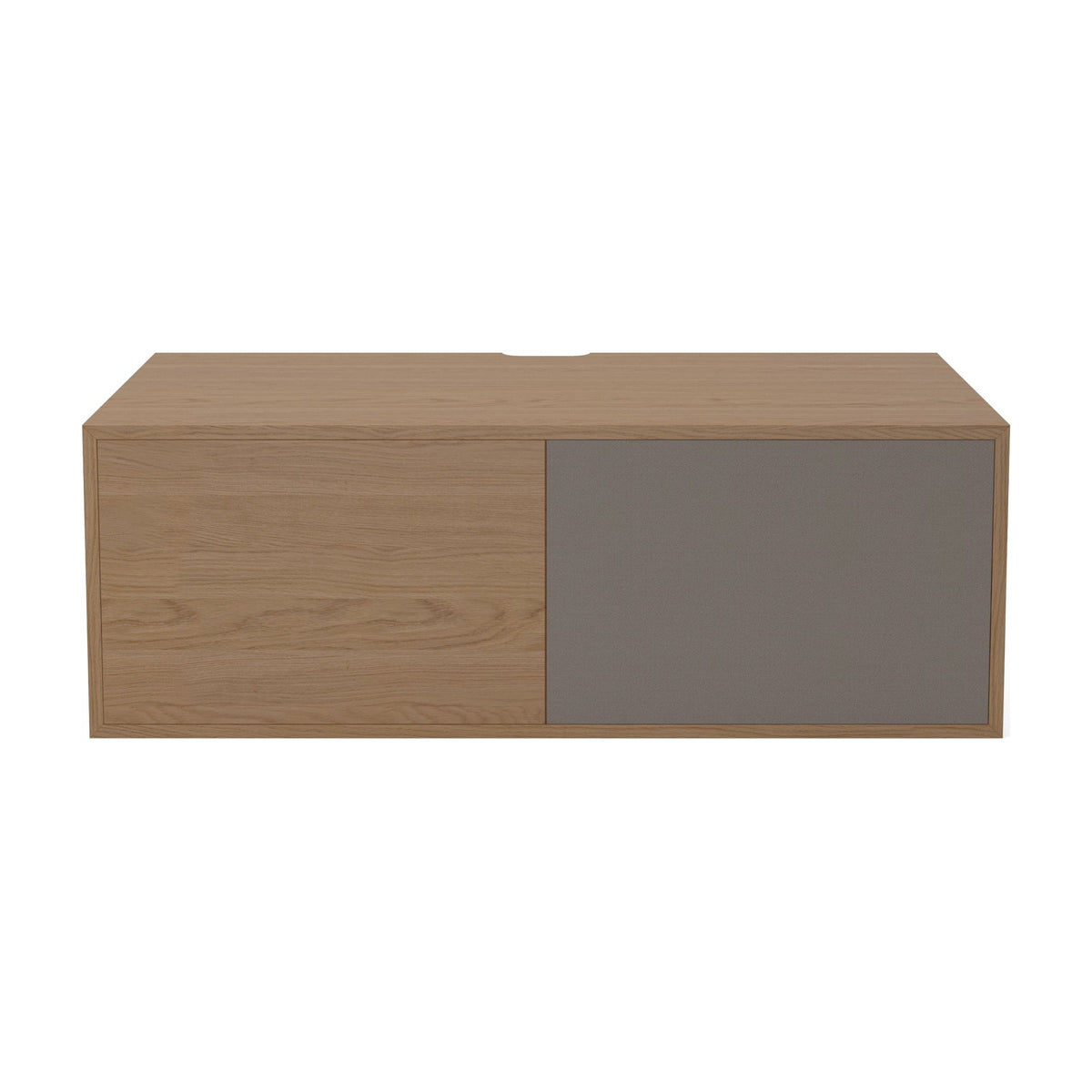 Bolia Case hifi-module medium diepte 48 cm eiken, grijze hifi-stof, geolied eiken, 04-007-41_6006277