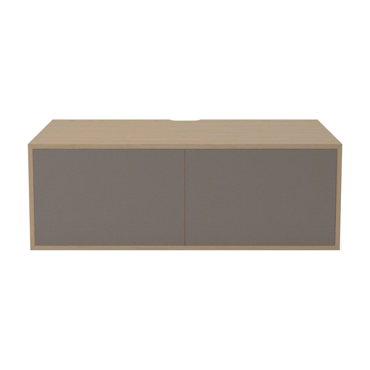 Bolia Case hifi-module medium diepte 48 cm grijze hifi-stof, grijze hifi-stof, wit gepigmenteerd geolied eiken, 04-007-41_6006337