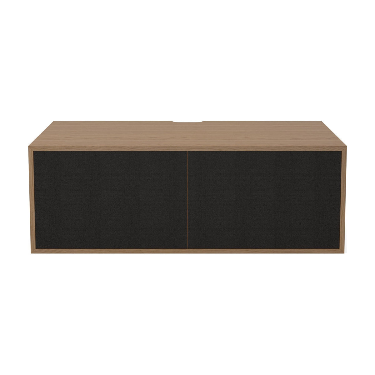 Bolia Case hifi-module medium diepte 48 cm zwarte stof, zwarte stof, geolied eiken, 04-007-41_7335064