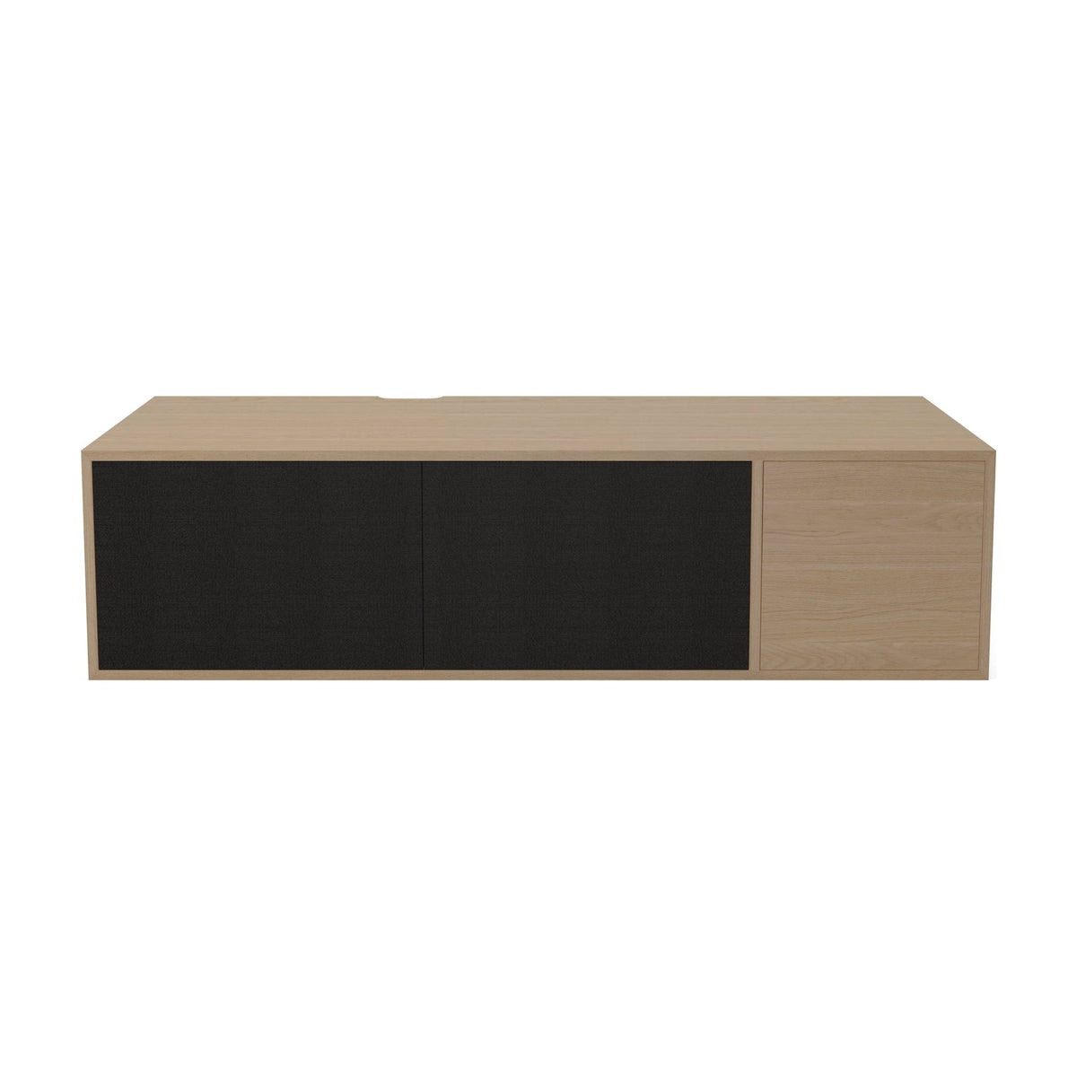 Bolia Case hifi-module large diepte 48 cm zwarte stof, zwarte stof, wit gepigmenteerd geolied eiken, 04-007-42_7335100