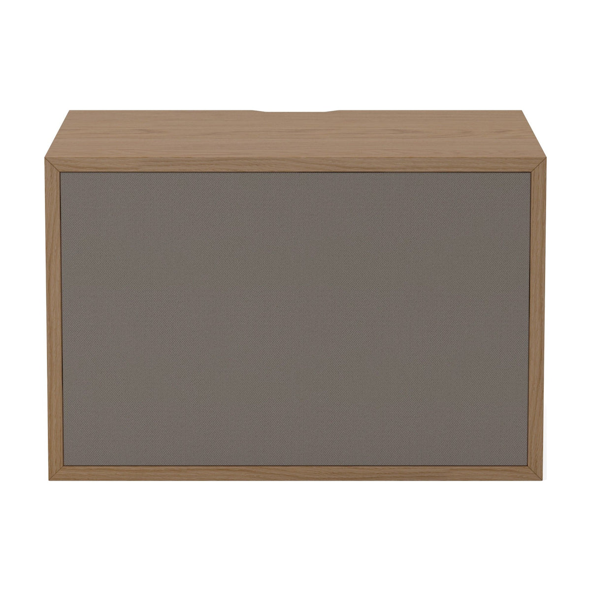 Bolia Case hifi-module small stoffen deur diepte 28 cm grijze hifi-stof, geolied eiken, 04-007-73_4802