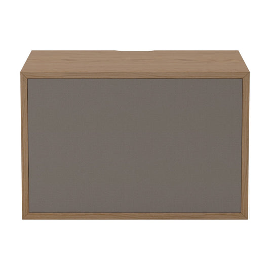 Bolia Case hifi-module small stoffen deur diepte 28 cm grijze hifi-stof, geolied eiken, 04-007-73_4802