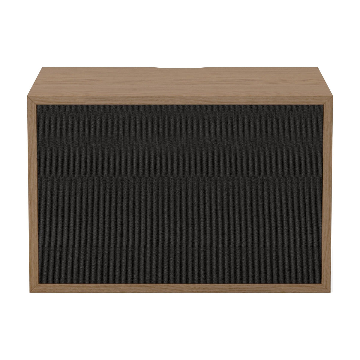 Bolia Case hifi-module small stoffen deur diepte 28 cm zwarte stof, geolied eiken, 04-007-73_7335216