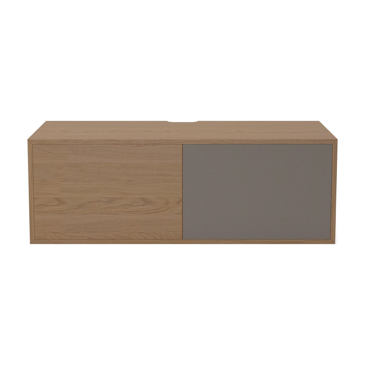 Bolia Case hifi-module medium diepte 35 cm eiken, grijze hifi-stof, geolied eiken, 04-007-75_6006277