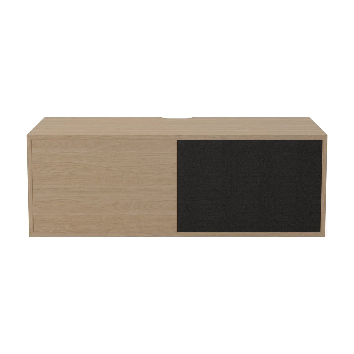 Bolia Case hifi-module medium diepte 35 cm eiken, zwarte stof, wit gepigmenteerd geolied eiken, 04-007-75_7335106