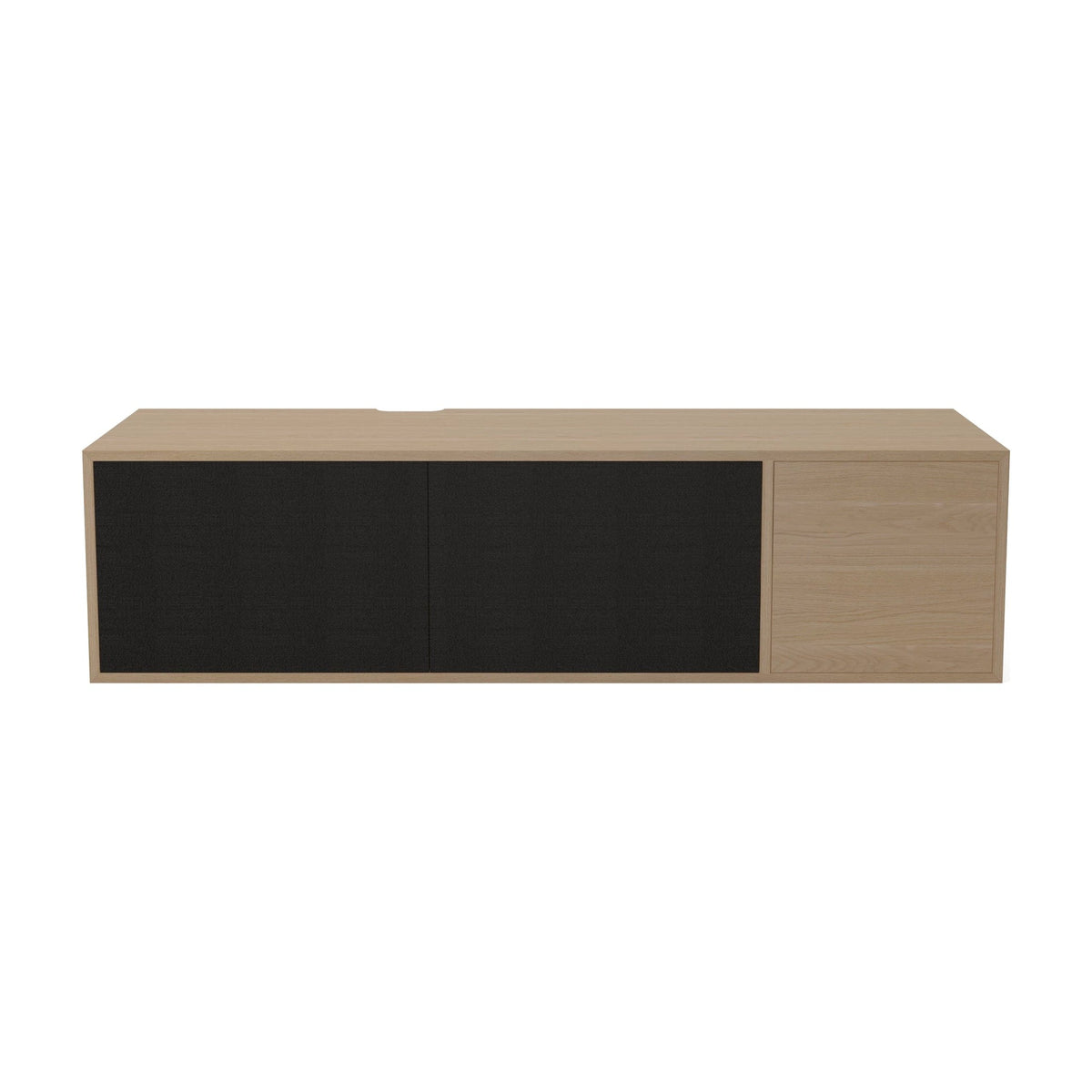 Bolia Case hifi-module large diepte 35 cm zwarte stof, zwarte stof, wit gepigmenteerd geolied eiken, 04-007-76_7335100