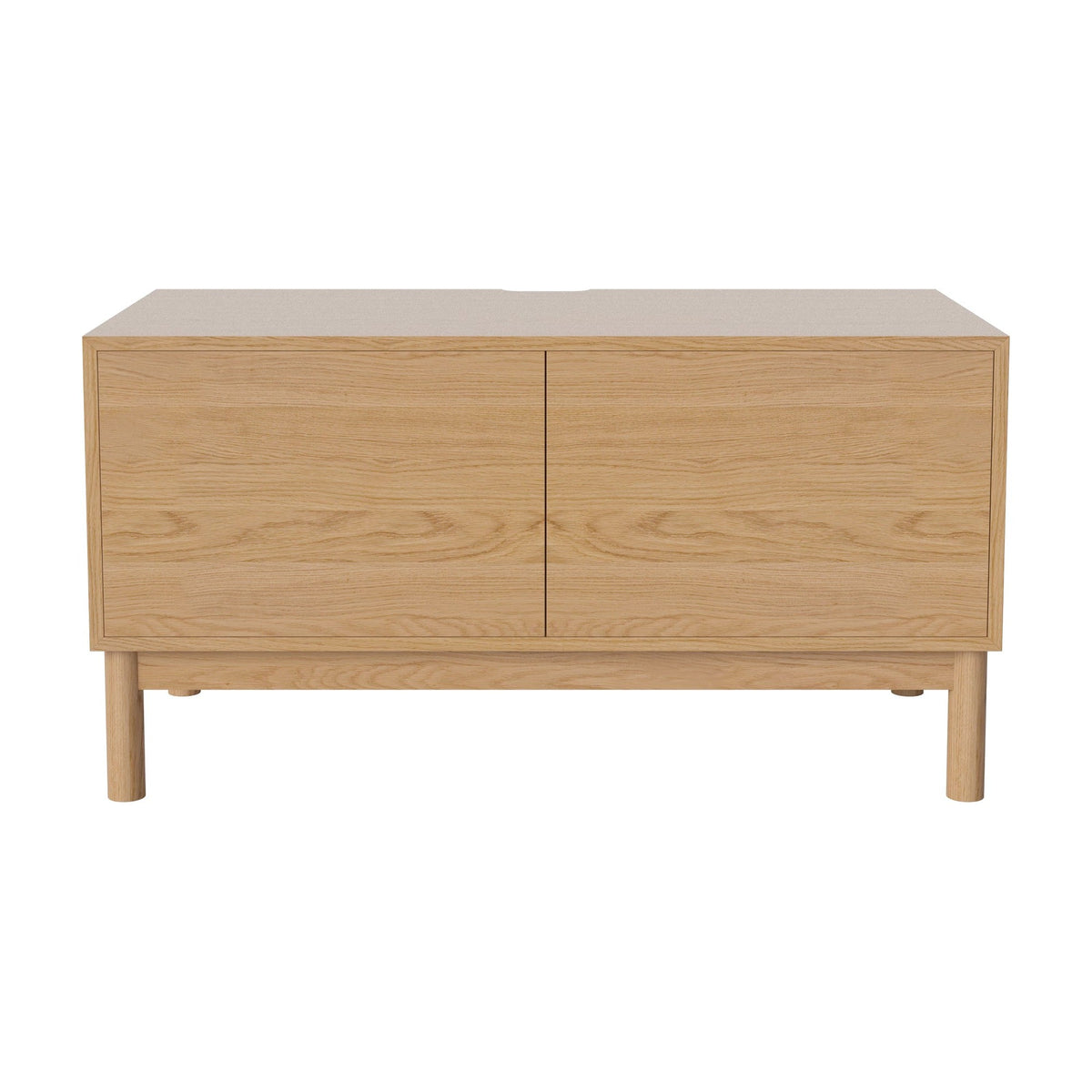 Bolia Case hifi-meubel medium op onderstel diepte 48 cm geolied eiken, links eiken, rechts eiken, geolied eiken, 04-007-86_13100972