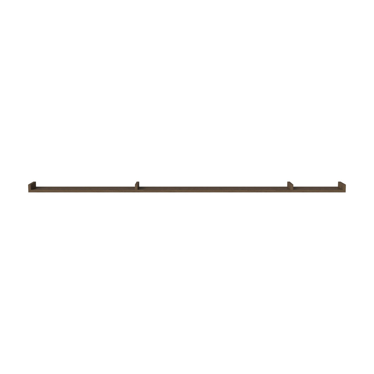 Bolia Display wandplank 234 cm donker geolied eiken, asymmetrisch rechts, 04-008-10_00002