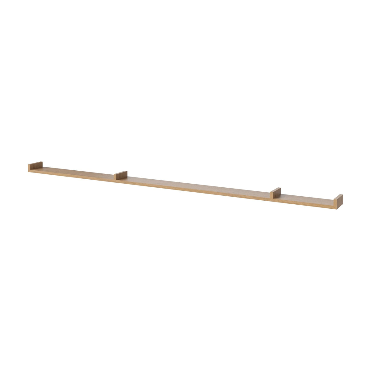 Bolia Display wandplank 234 cm geolied eiken, asymmetrisch rechts schuin aanzicht, 04-008-10_15934775